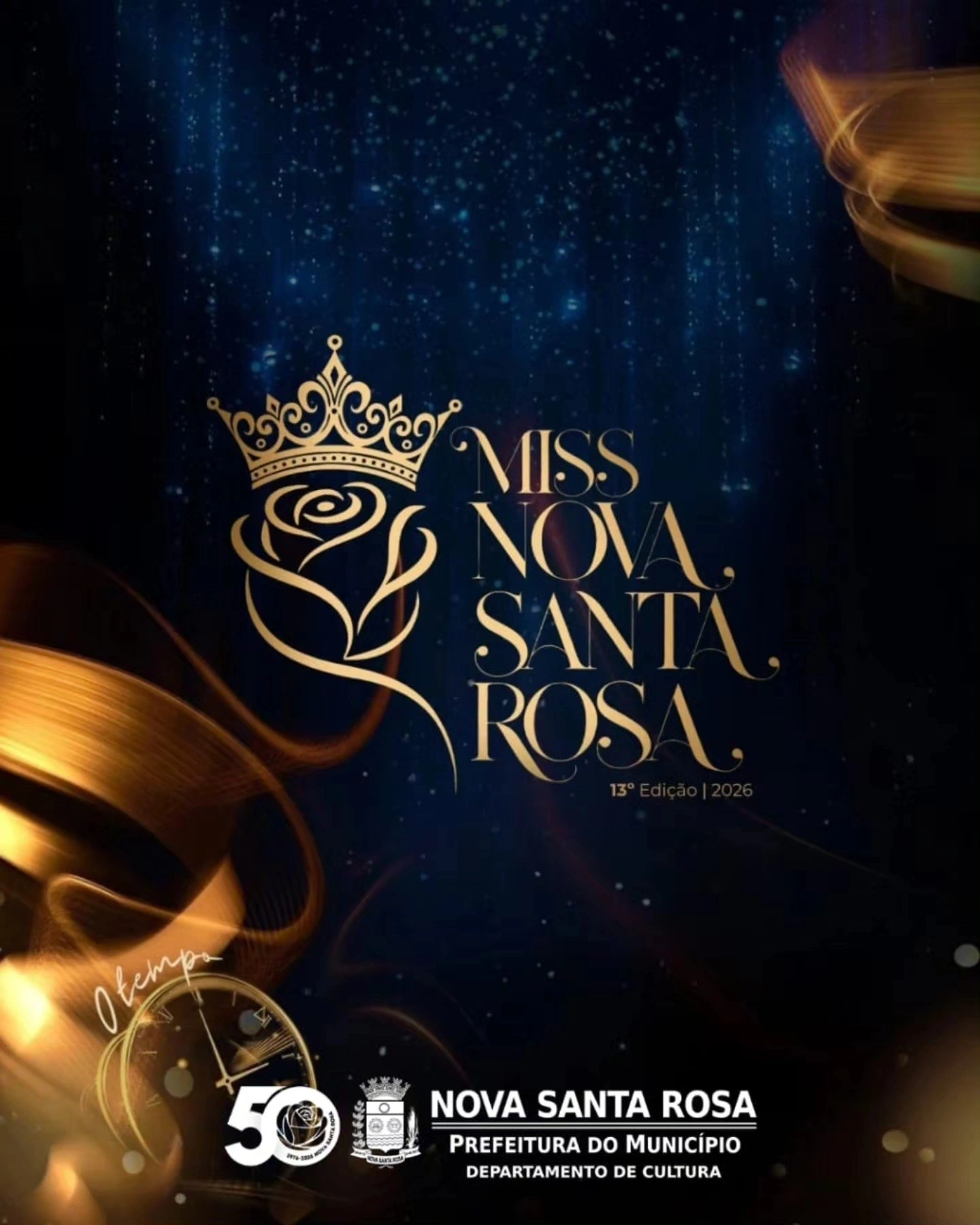 Ingressos para o Concurso Miss Nova Santa Rosa 2026 já estão à venda; baile terá show da banda Garotos de Ouro