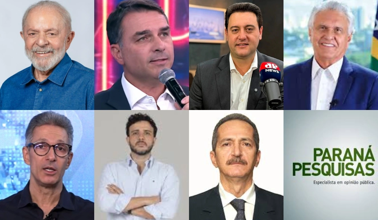 Paraná Pesquisas: Flávio Bolsonaro vence Lula e Ratinho Jr supera Caiado