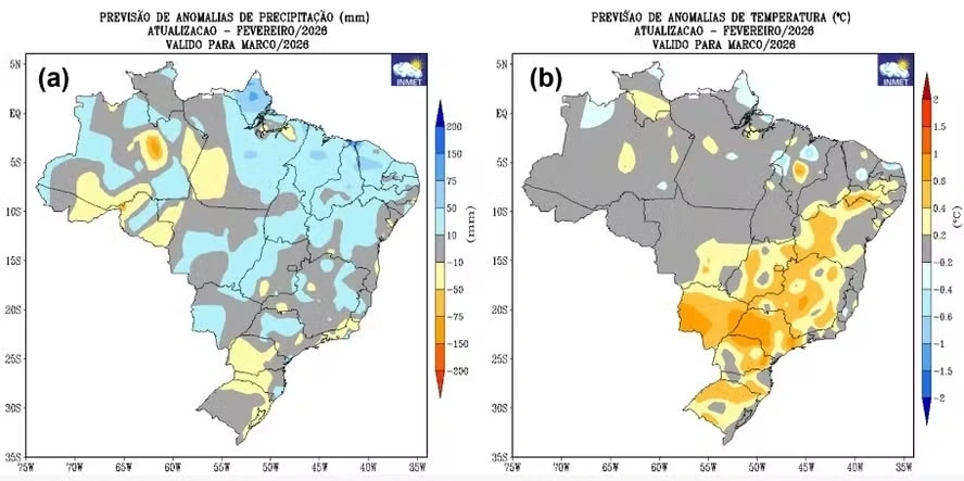 Calor e tempo seco: o que esperar do clima em março no Brasil