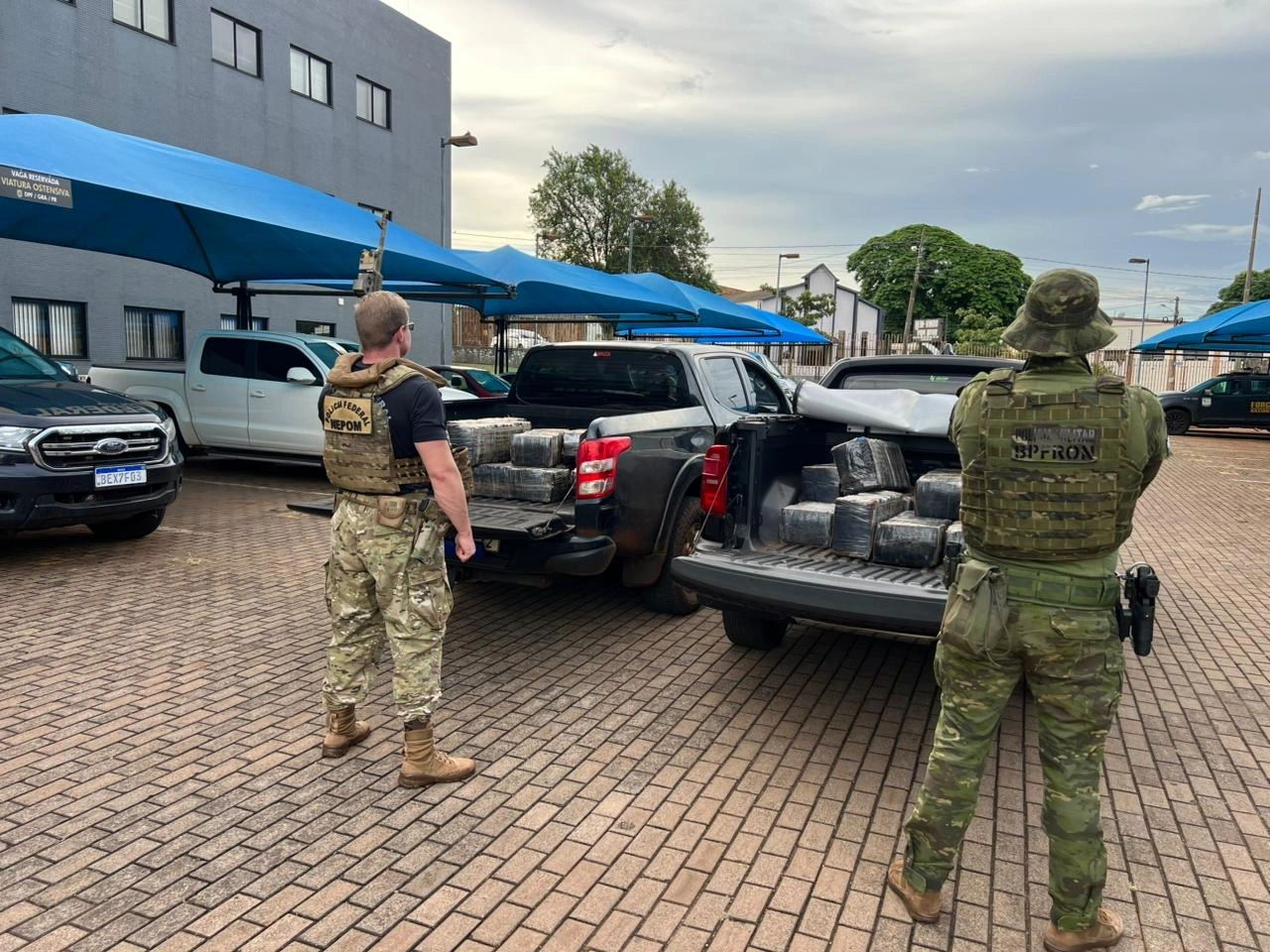 Policiais apreendem mais de 260 quilos de maconha em Mercedes